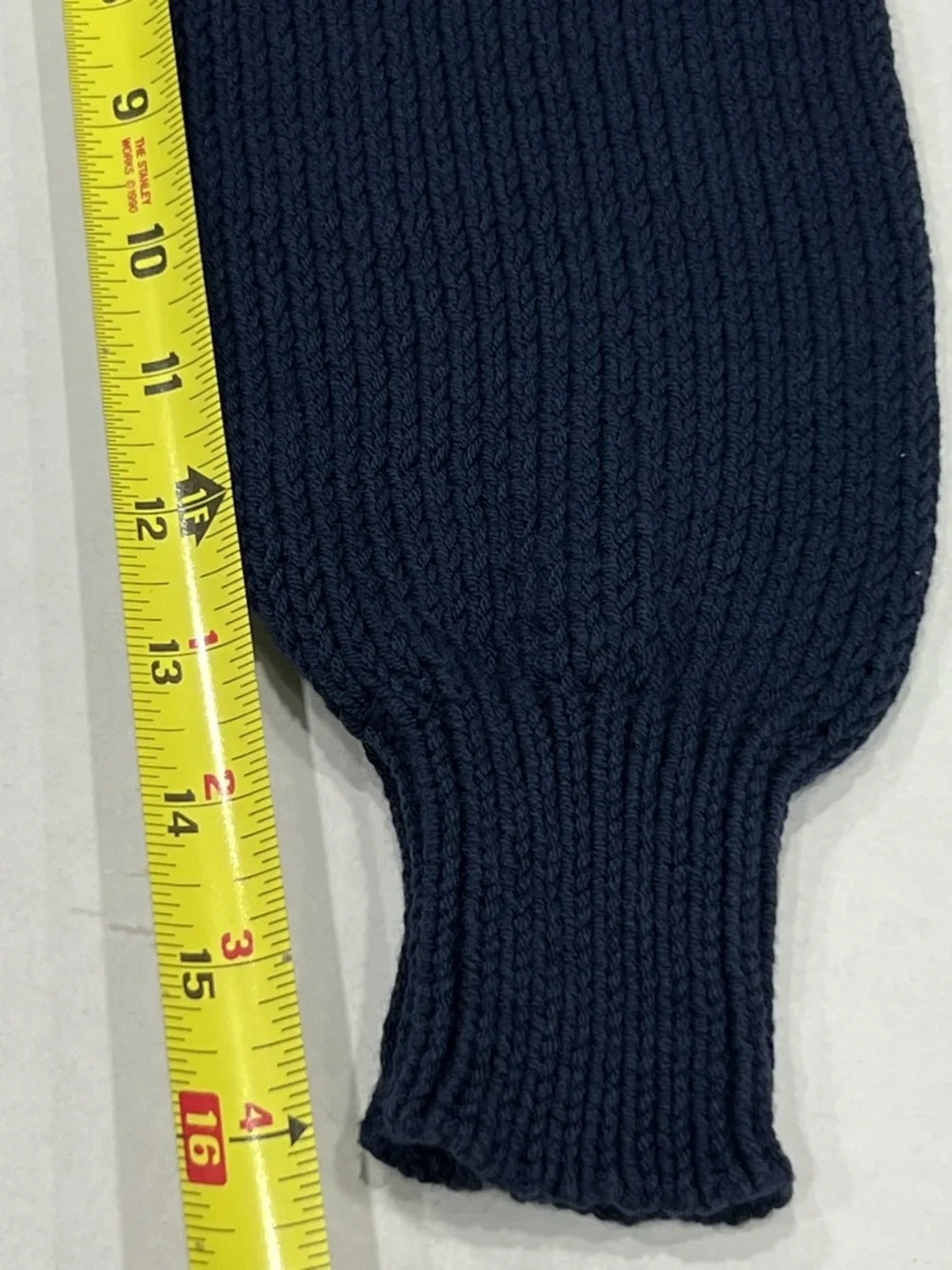 Wooden Ships GAME ON Sweater XS Navy Football Fan Gear Sporty Knitted Cropped - Picture 6 of 8